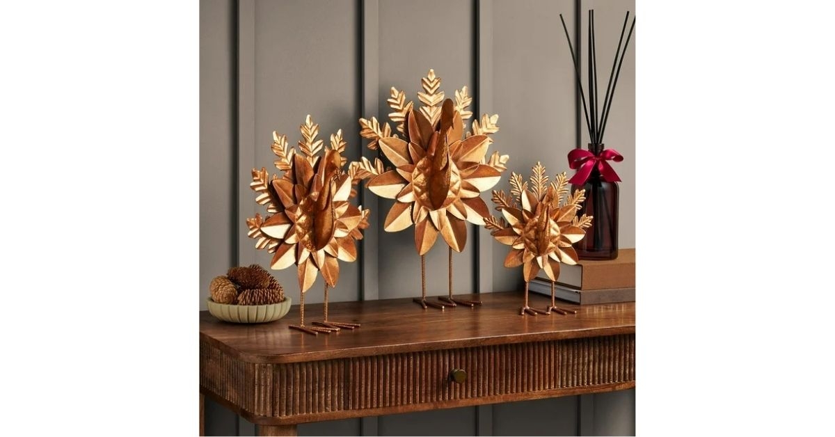 metal turkey decor