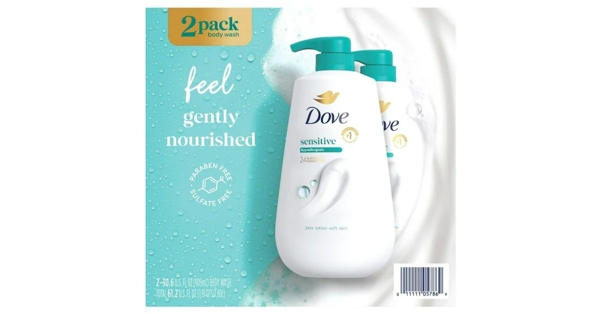 dove sensitive skin body wash