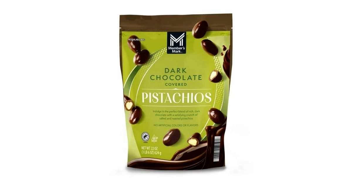 dark chocolate covered roasted pistachios