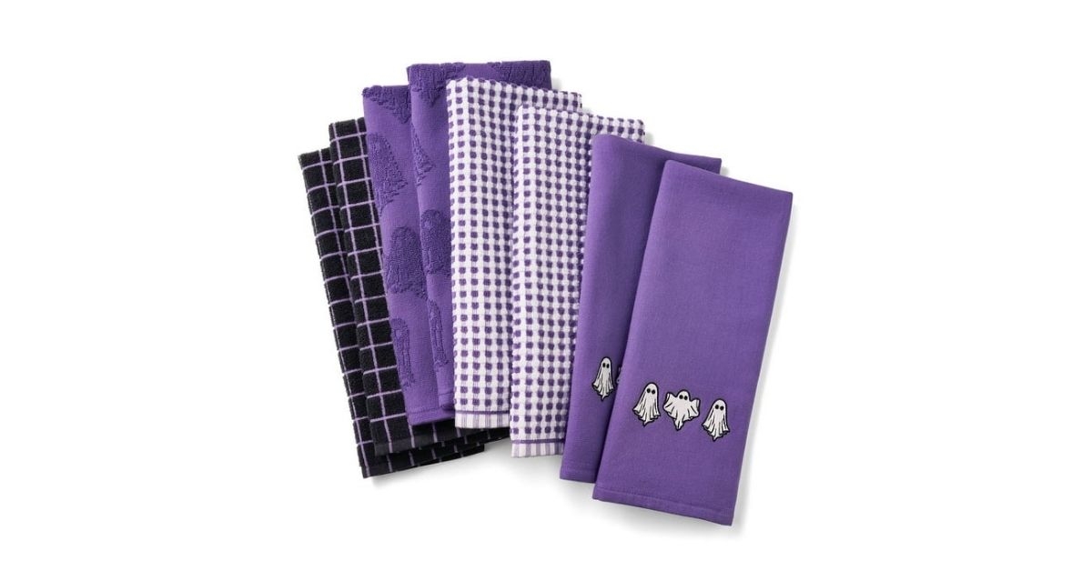 halloween kitchen towel set