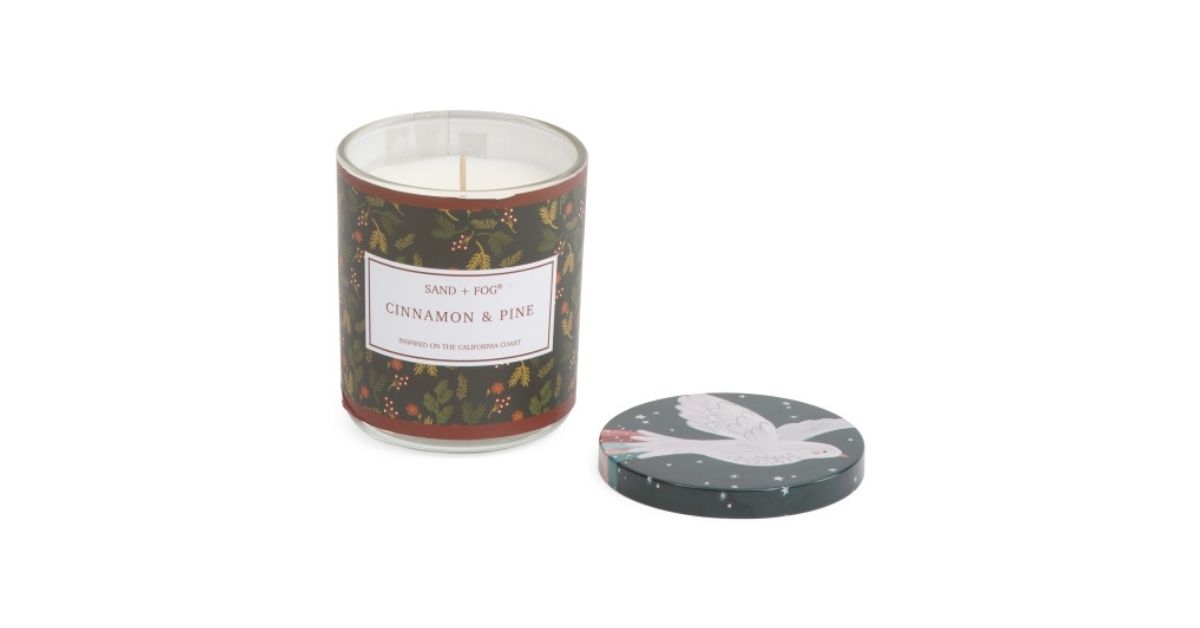 sand and fog cinnamon and pine candle