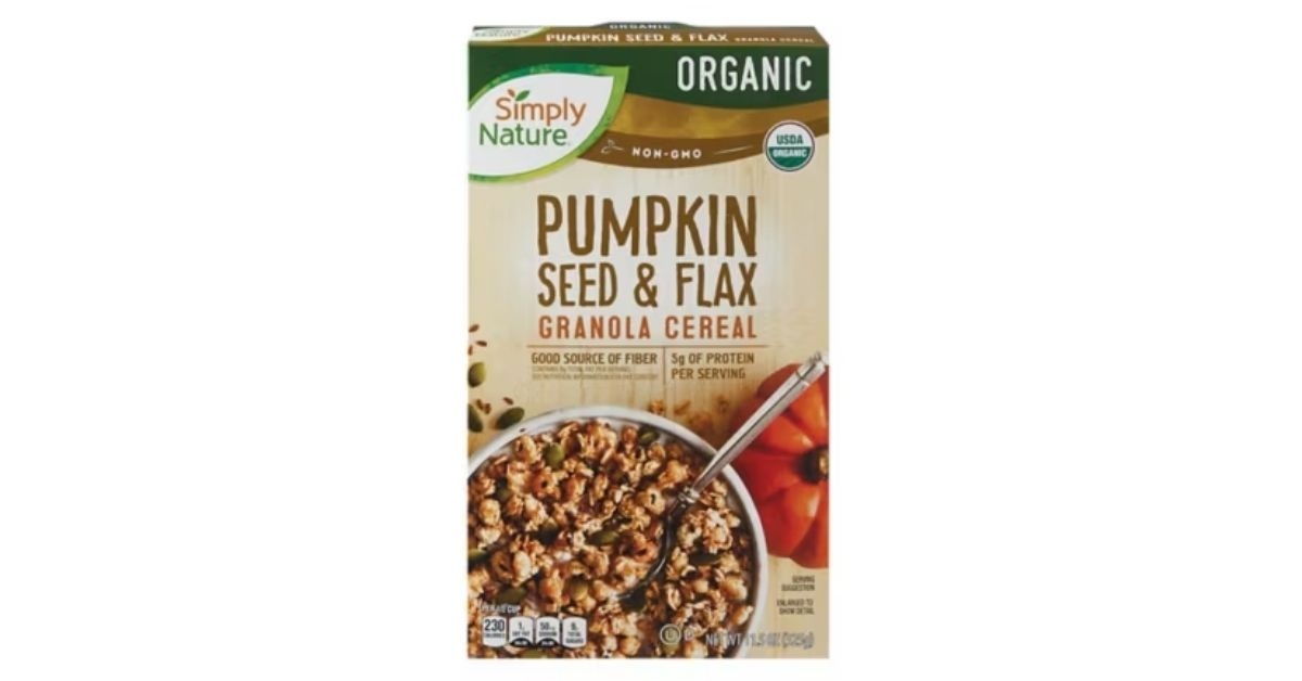 pumpkin seed flax granola cereal