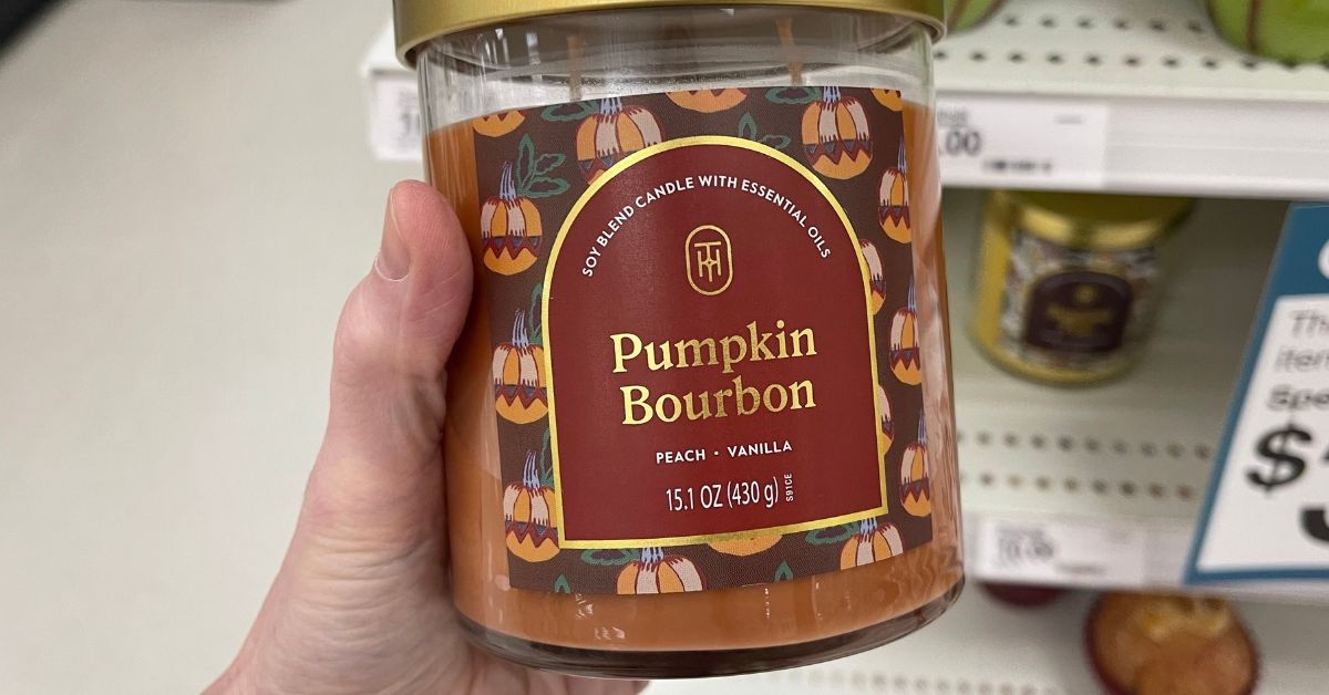 pumpkin bourbon candle