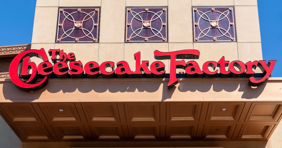 cheesecake factory sign