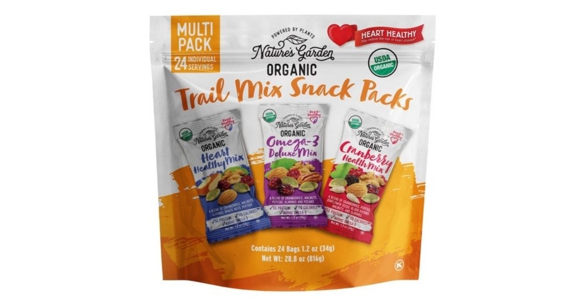 organic trail mix snack packs