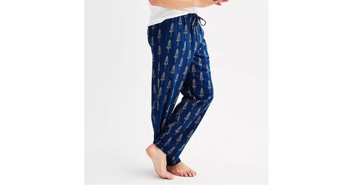 mens flannel drawstring pajama pants