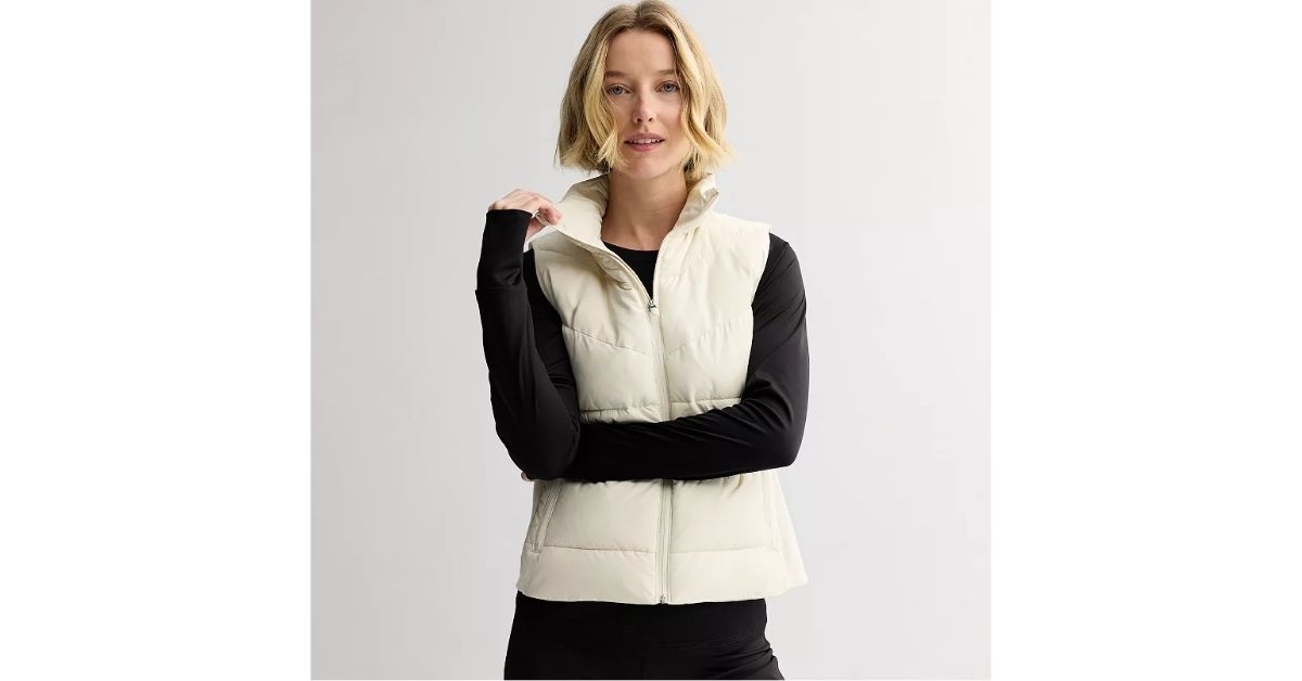 tek gear womens puffer vest