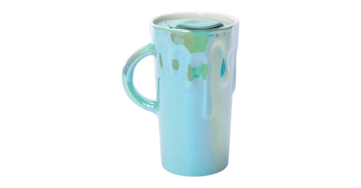 iridescent drip mug