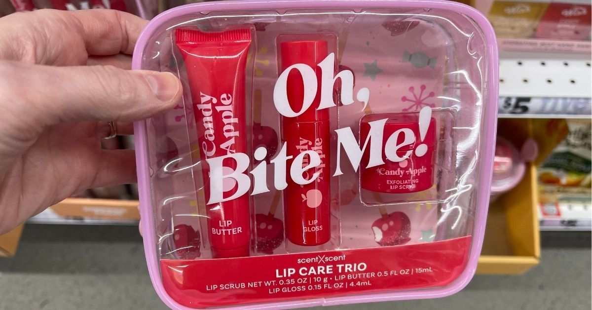 candy apple lip care trio