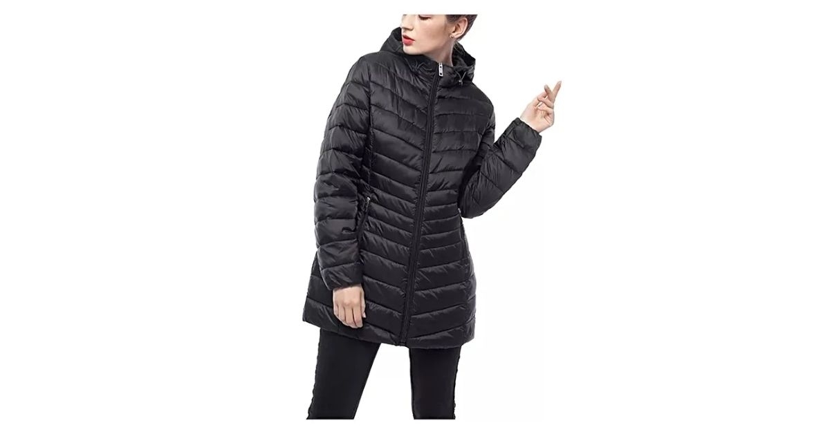 Women's Rokka&Rolla Long Lightweight Packable Puffer Jacket