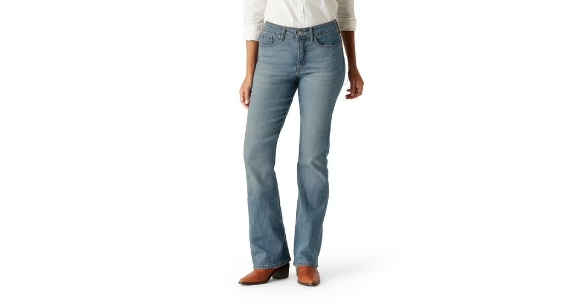 womens plus mid rise bootcut jeans
