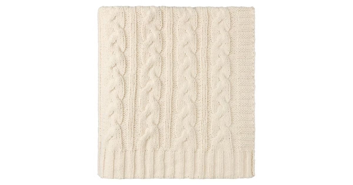 kirkton house cable knit throw