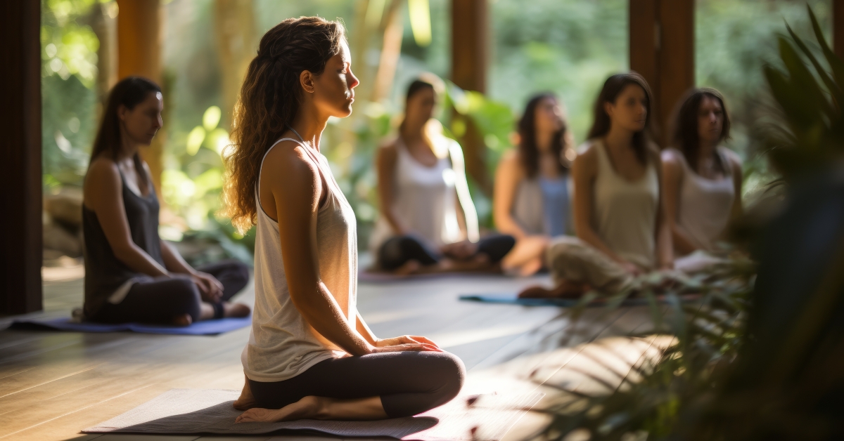 tranquil yoga retreat
