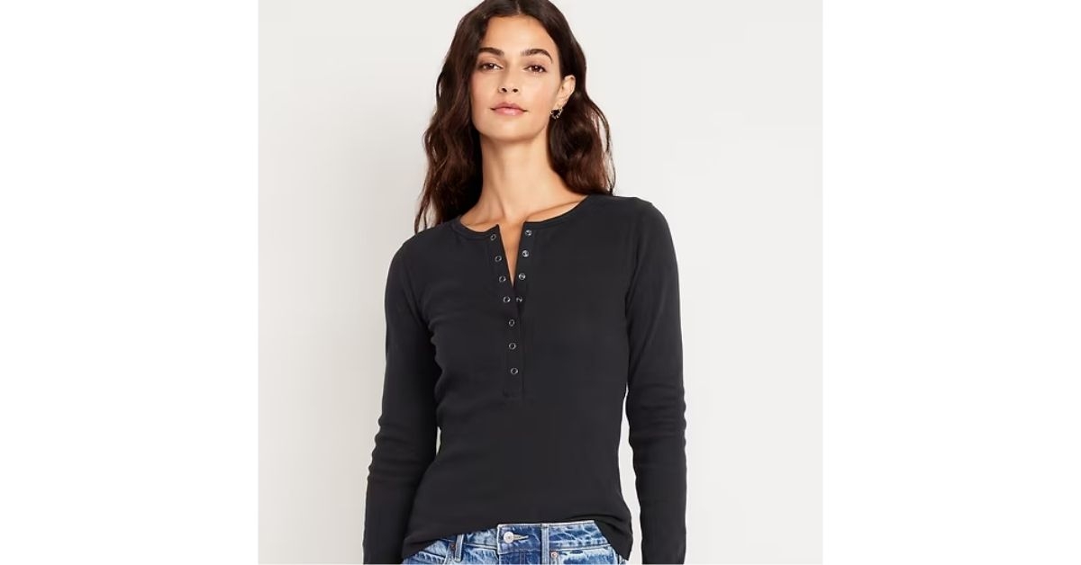 cozy snug crew neck henley