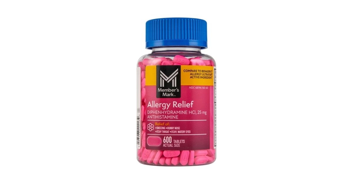 members mark allergy relief tablets