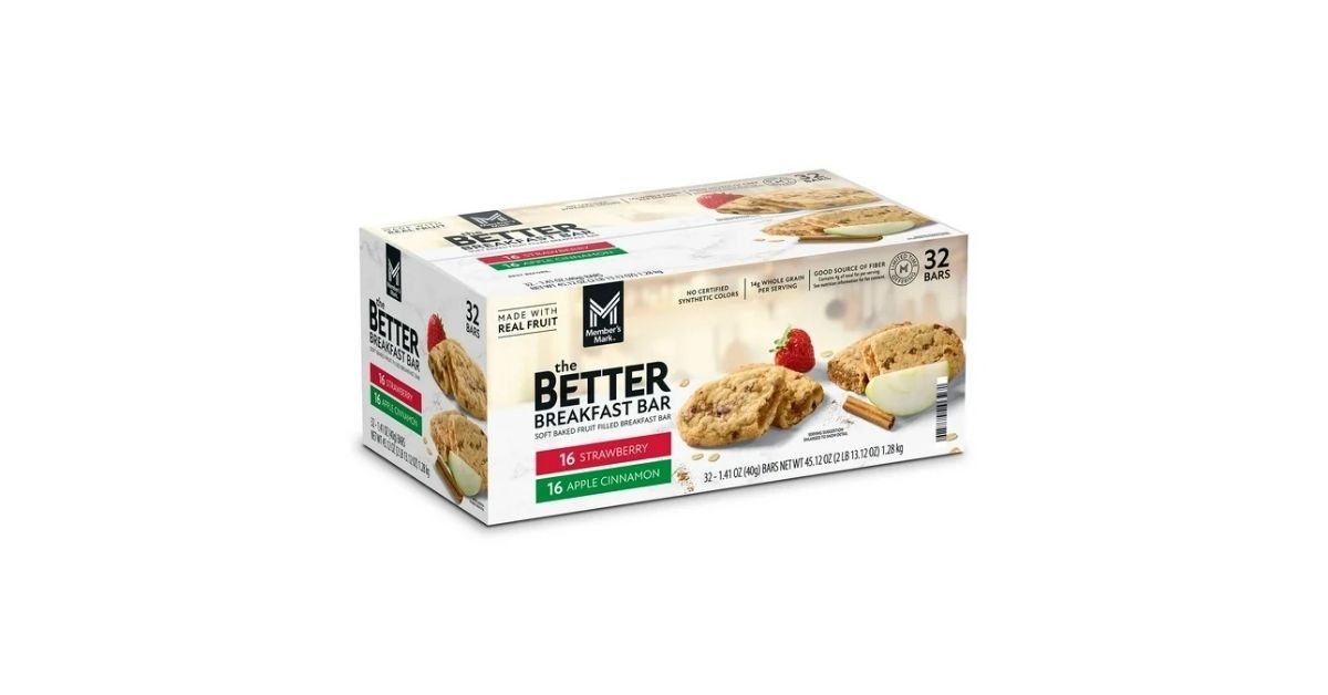 members mark better breakfast bars