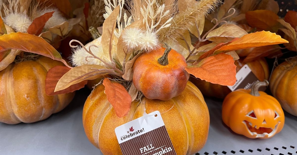 fall foam pumpkin decor