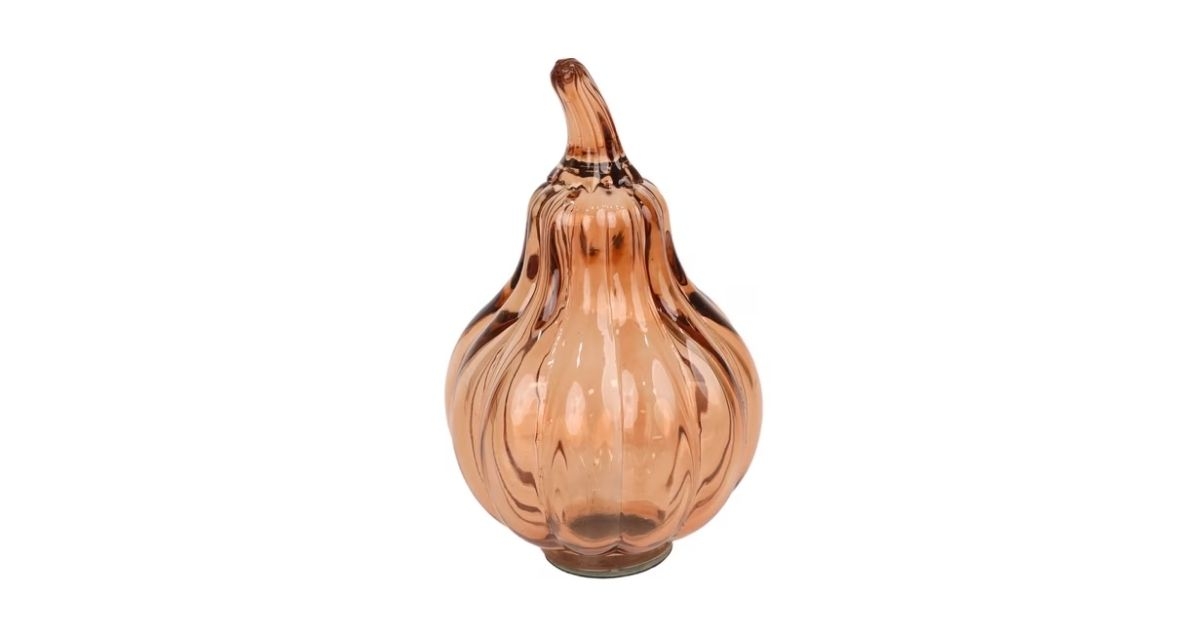 glass pumpkin decoration