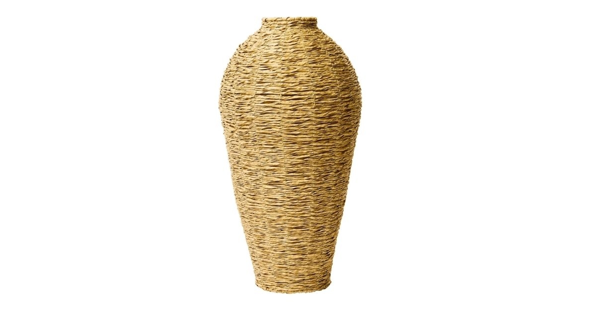woven floor vase