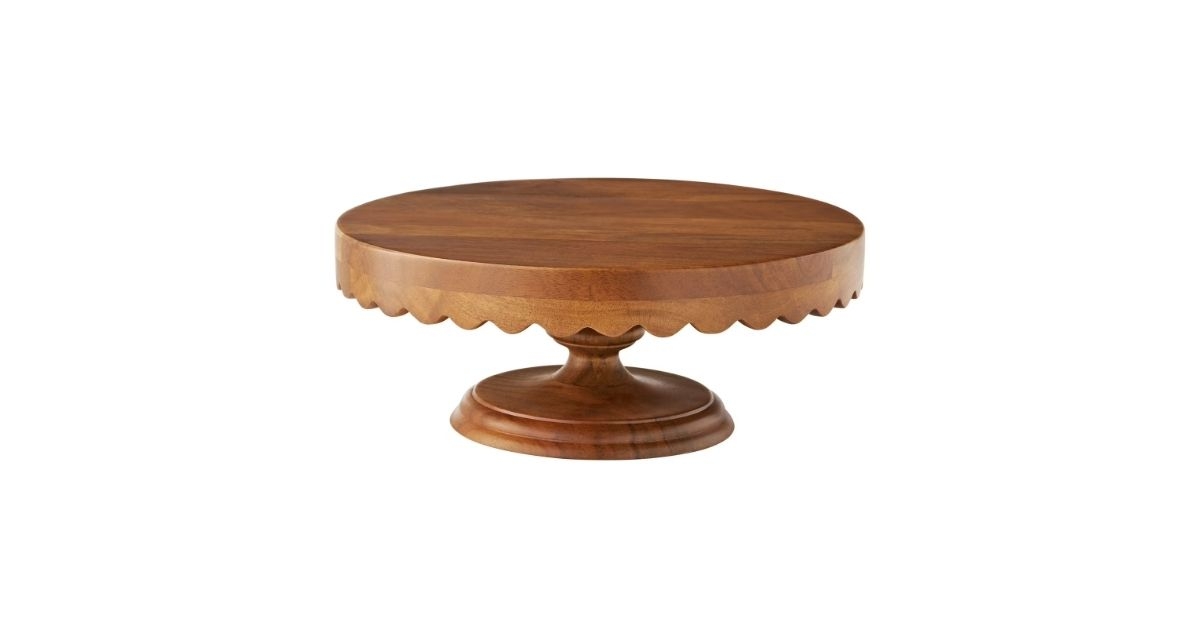wood cake stand