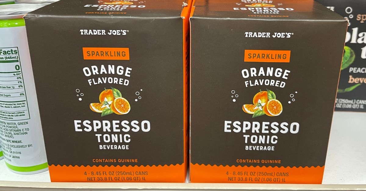 sparkling orange flavored espresso tonic