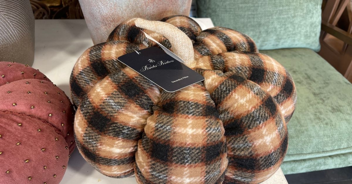 brooks brothers decorative pumpkin