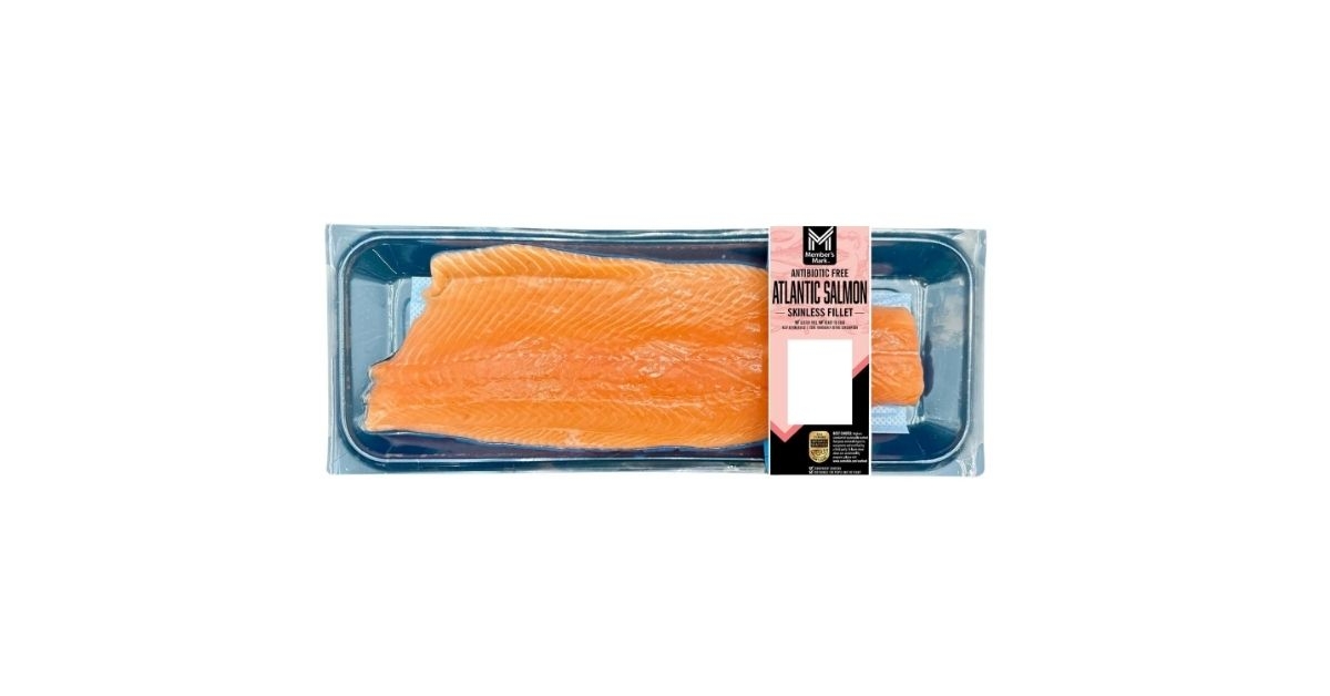 farm raised skinless atlantic salmon fillet