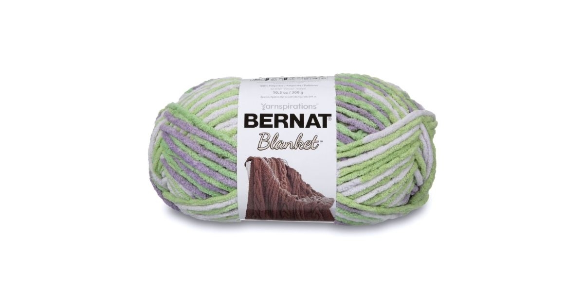 big ball yarn lilac leaf color