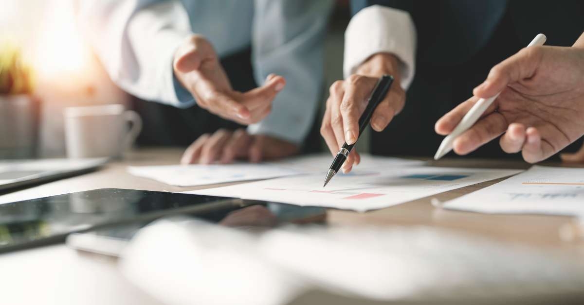 business people planning analyze investment