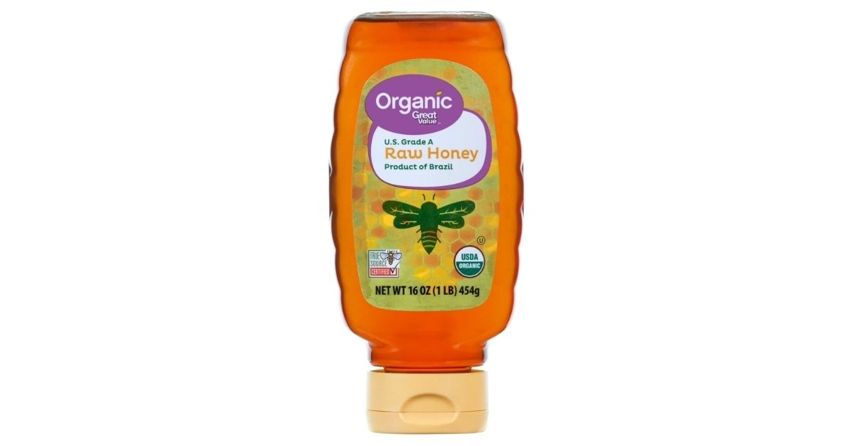 organic strained raw honey
