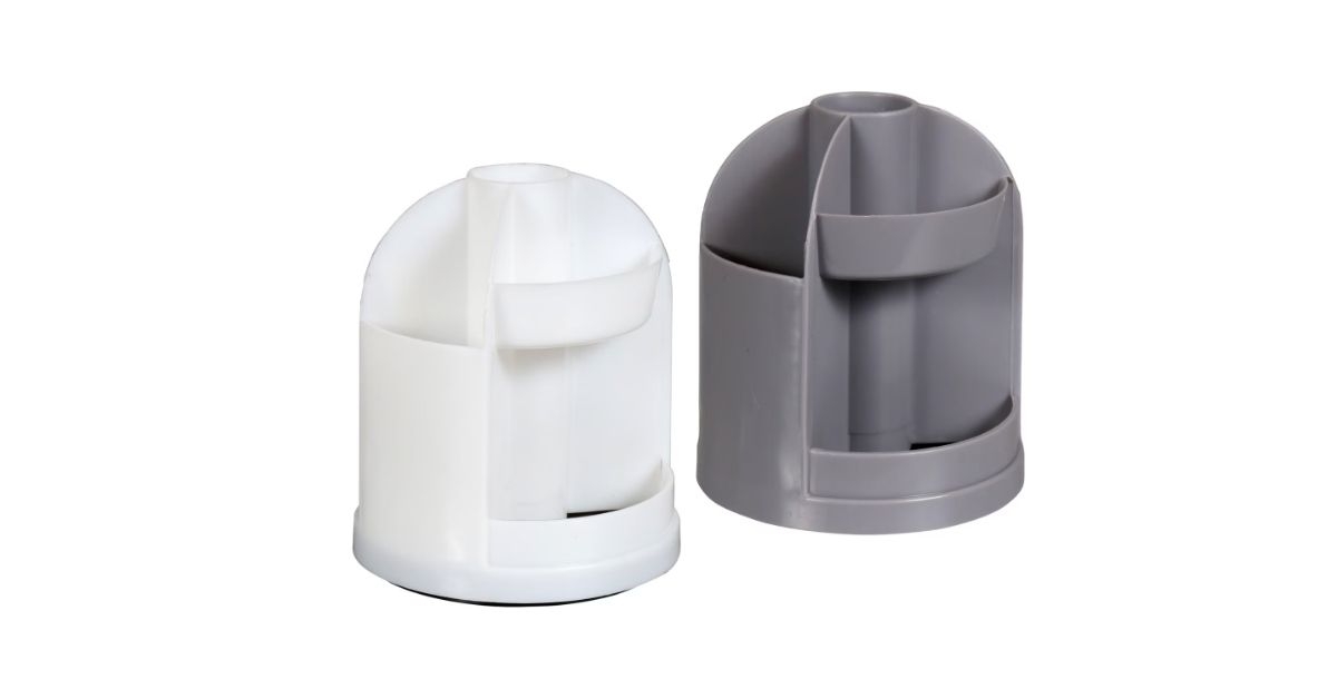 jot rotating plastic pen holder
