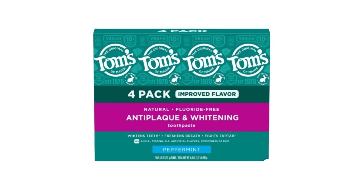 antiplaque and whitening toothpaste
