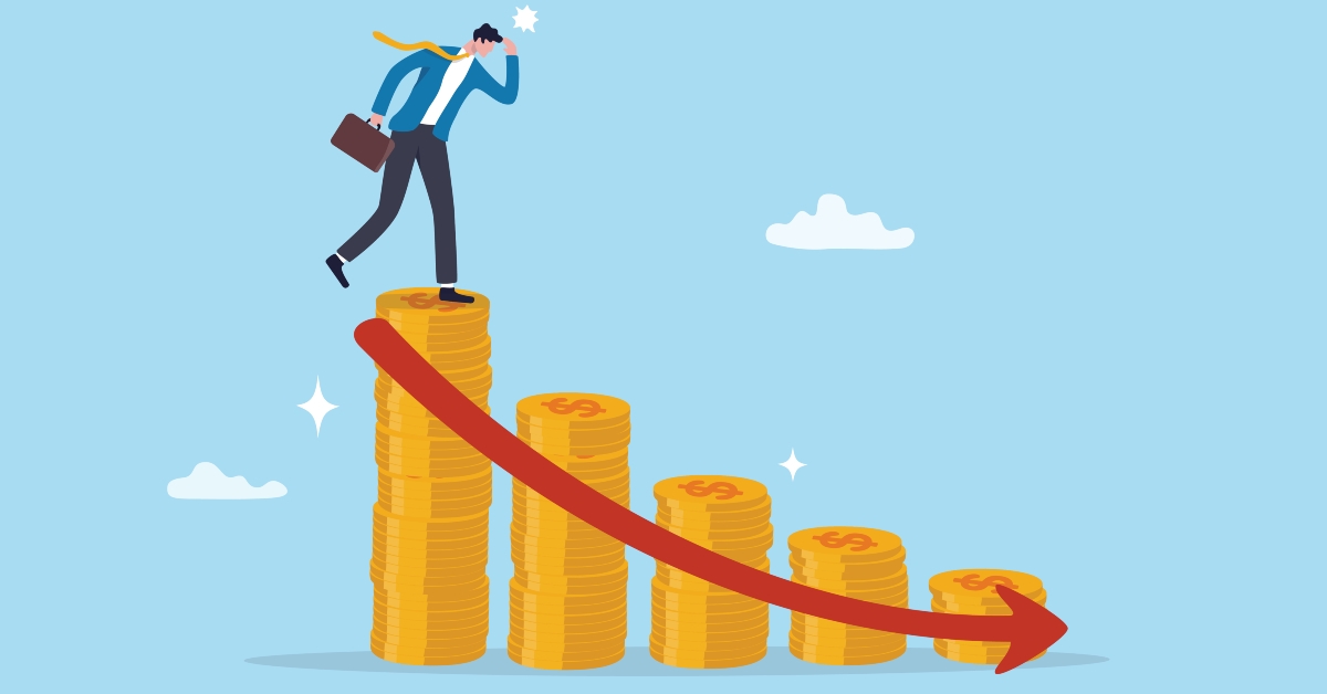 risk or debt crisis recession