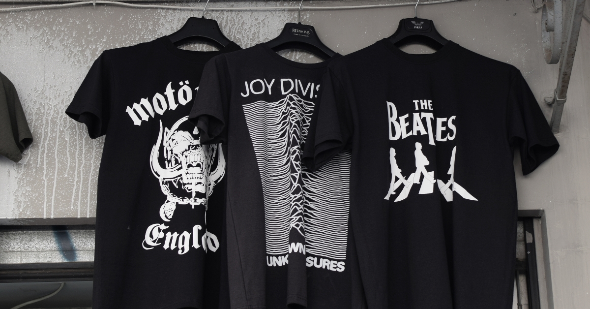 rock music t-shirts