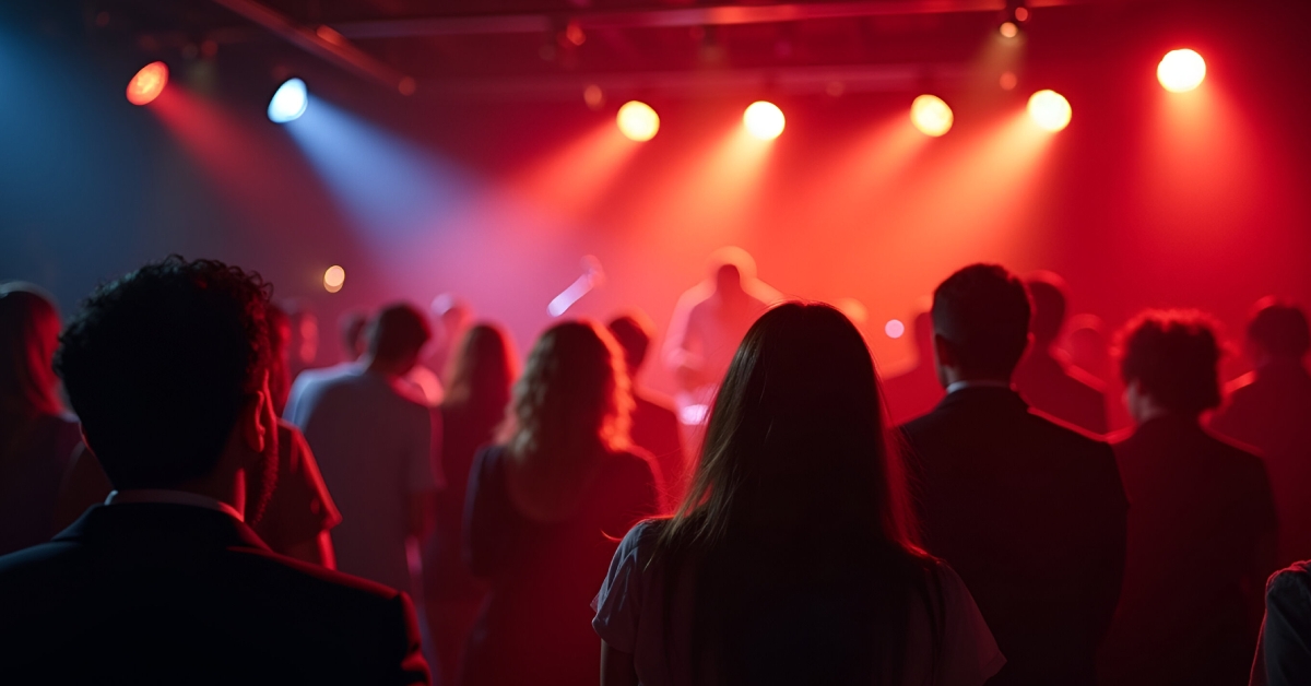 underground music gig