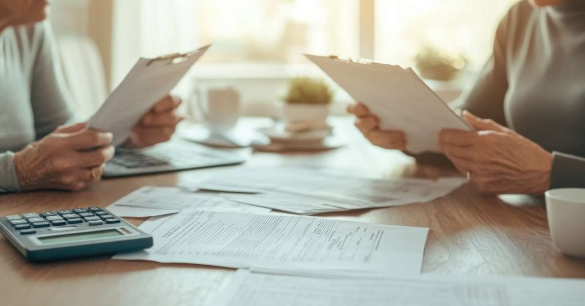 couple assesses their finances