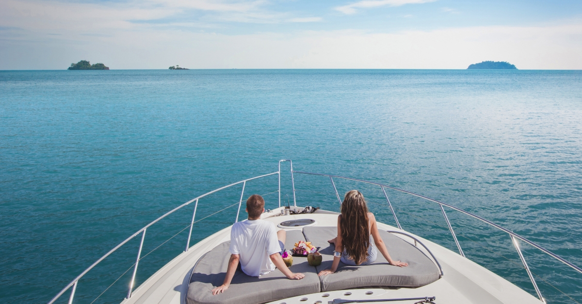 luxury cruise travel on the yacht