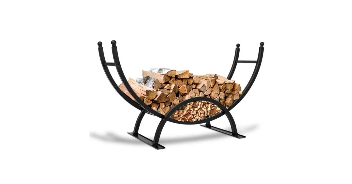 birdrock home steel log rack