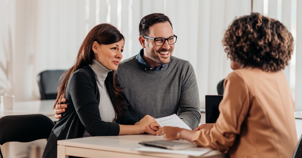 couple consulting with a financial manager