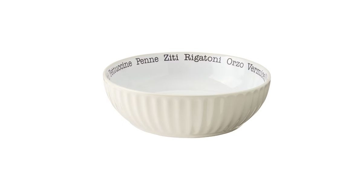 fluted pasta bowl