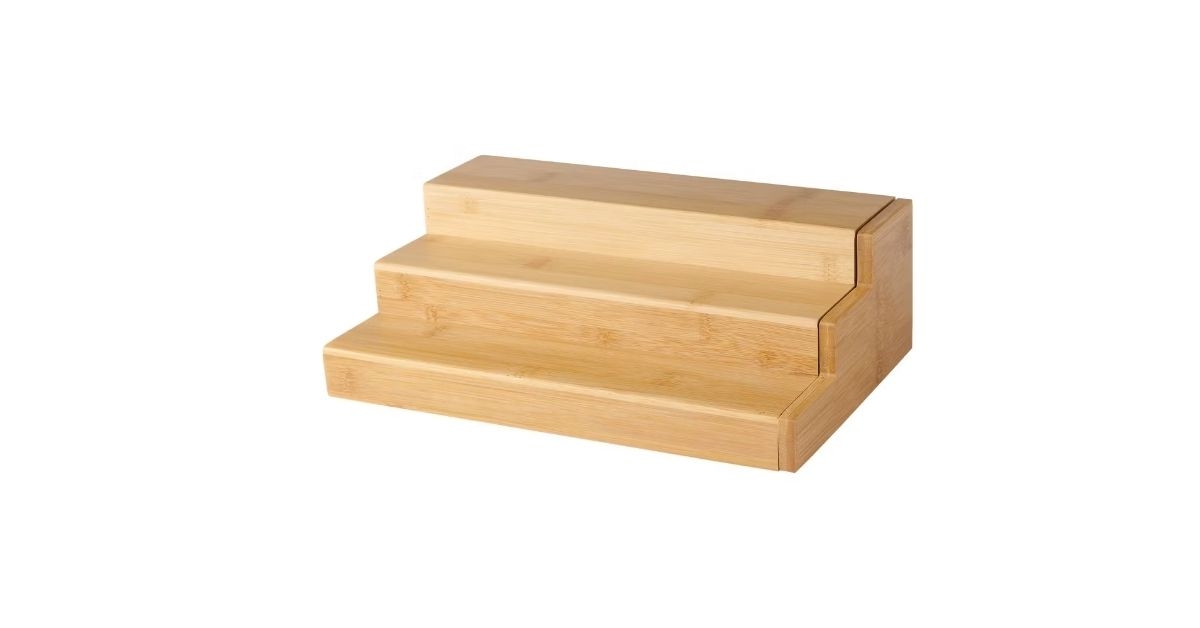 bamboo pantry organizer spice rack