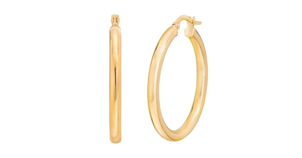 gold hoop earrings