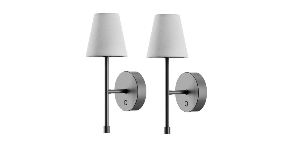 wireless rechargeable led wall sconce