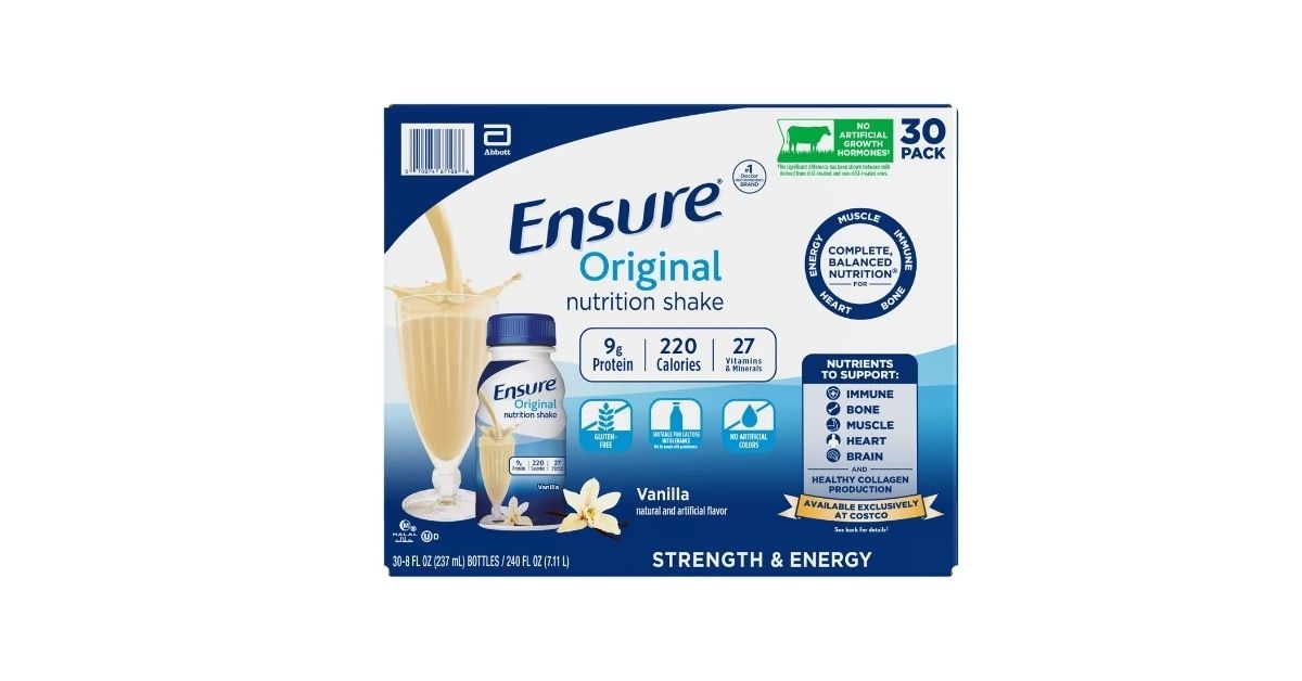 ensure original nutrition shake