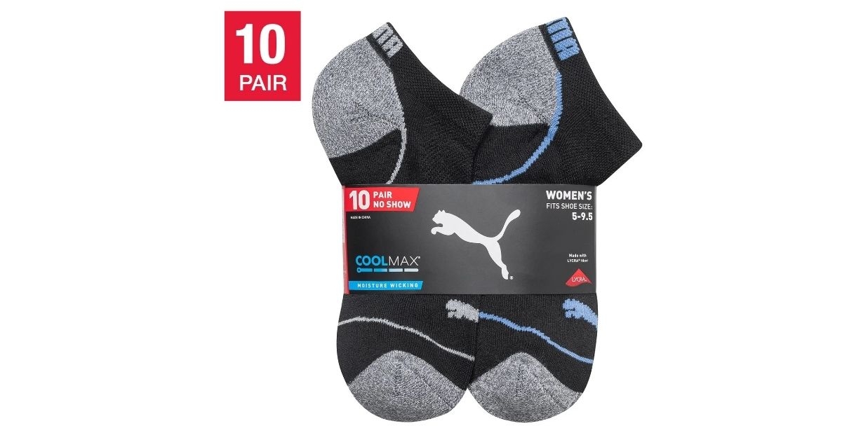puma womens no show sock