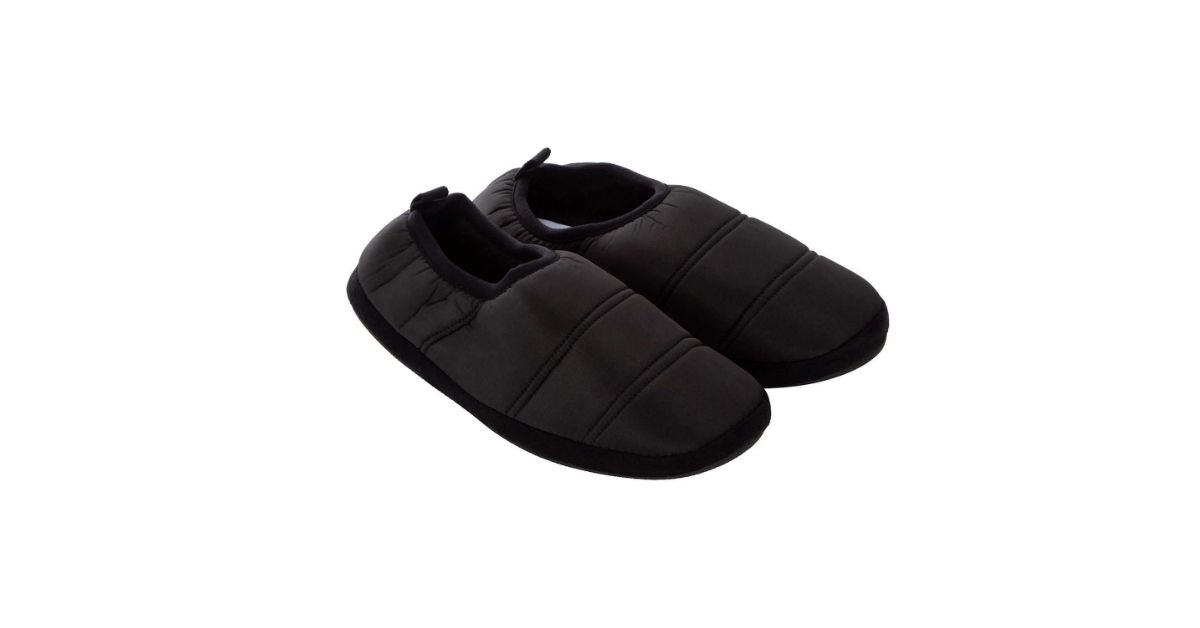 men's padded mule slip ons