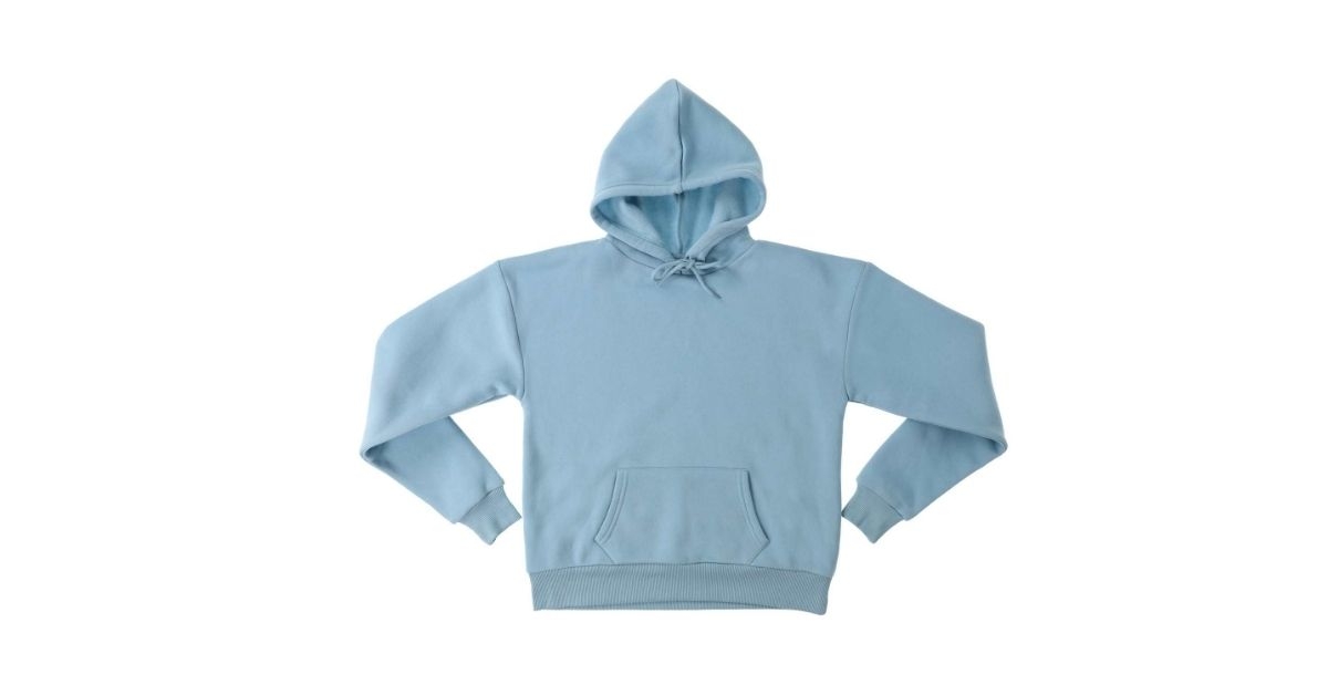 a solid fleece hoodie