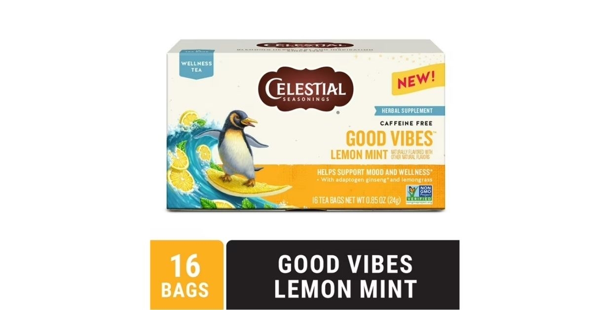 lemon mint herbal tea bags