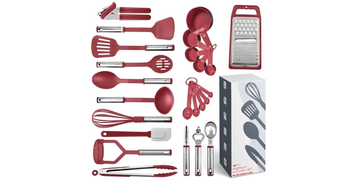 stainless steel cooking utensil set