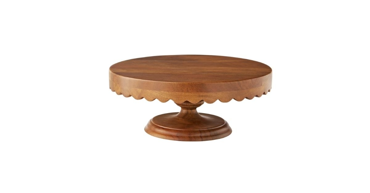 wood cake stand